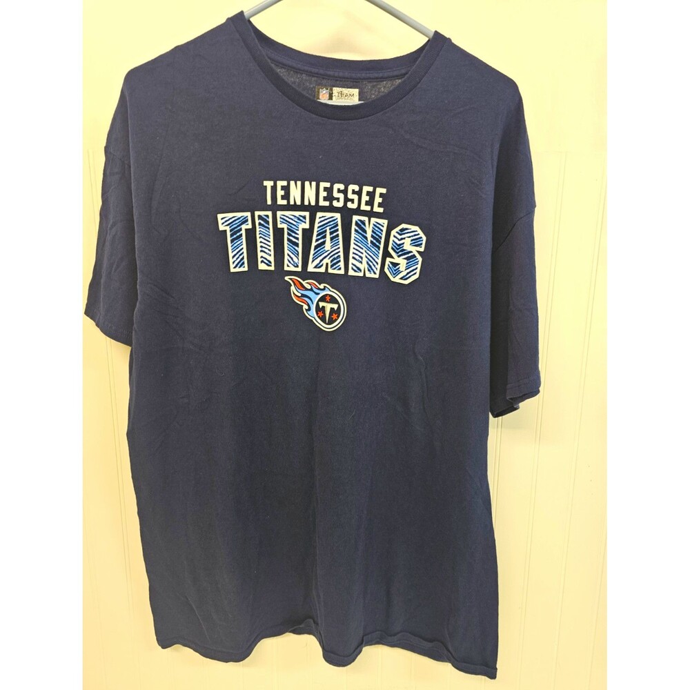 Team Apparel NFL Tennessee Titans Blue T-Shirt Shirt Size XL Officially Licensed